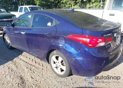 2012 Hyundai Elantra Gls из США, поврежденный, VIN 5NPDH4AE9CH069062